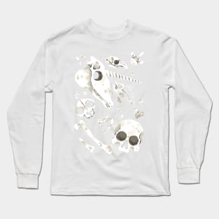 black Skulls and Bones - Wunderkammer Long Sleeve T-Shirt